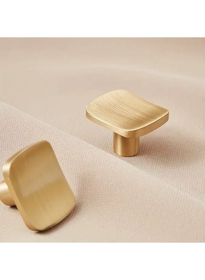 2pcs Brushed Brass Cabinet Drawer Knobs Golden Kitchen Cupboard Pulls Handles - Image 2